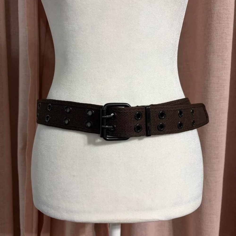Brown Double Grommet Belt